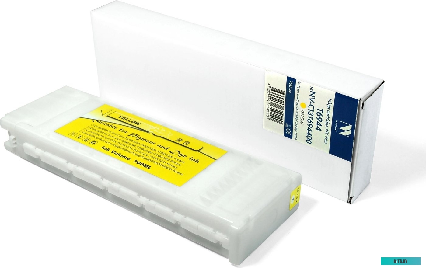 Струйный картридж NV Print T6944 (NV-C13T694400) Yellow для Epson SureColor SC-T5200/T3200/T7200 (700 мл) совместимый NV-C13T694400