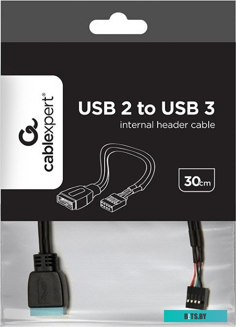 Кабель USB CC-U2U3-01 USB3.0 19/20 PIN Female to 9pin Male USB2.0 Cablexpert CC-U2U3-01