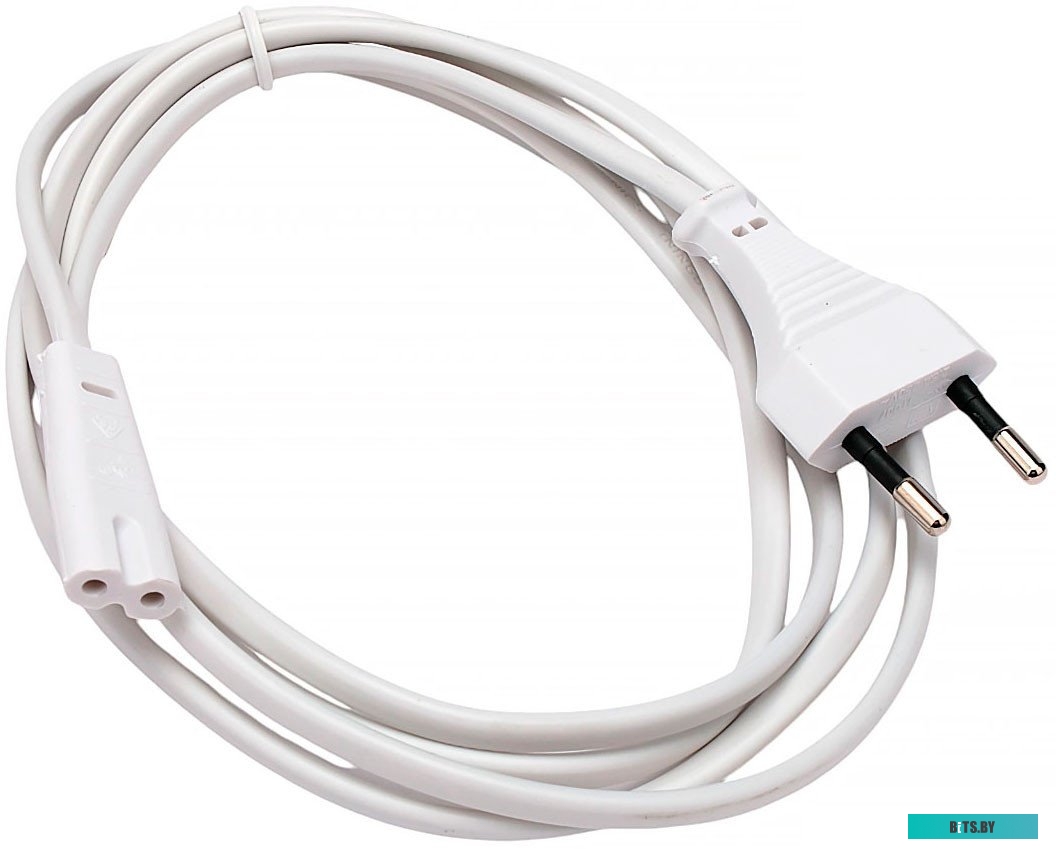 Кабель питания Cablexpert PC-184W-VDE-1.8М CEE 7/16-C7, 2x0.75мм2, 2.5А, VDE, 1.8м, белый PC-184W-VDE-1.8М