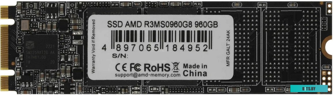 Накопитель SSD AMD PCIe 3.0 x4 960GB R3MP30960G8 Radeon M.2 2280 R3MP30960G8