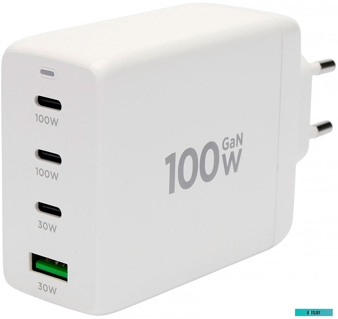 Зарядное устройство сетевое Cablexpert MP3A-PC-66 Зарядное устройство Cablexpert 100Вт GaN, 5A, QC5.0/PD, 3xType-C, 1xUSB, белый, коробка MP3A-PC-66