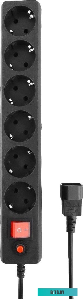 Сетевой фильтр Гарнизон ECL-5-UPS-W-1.8 для ИБП, 5р, 10А, 1.8м, ур.защиты 4, белый, пакет ECL-5-UPS-W-1.8