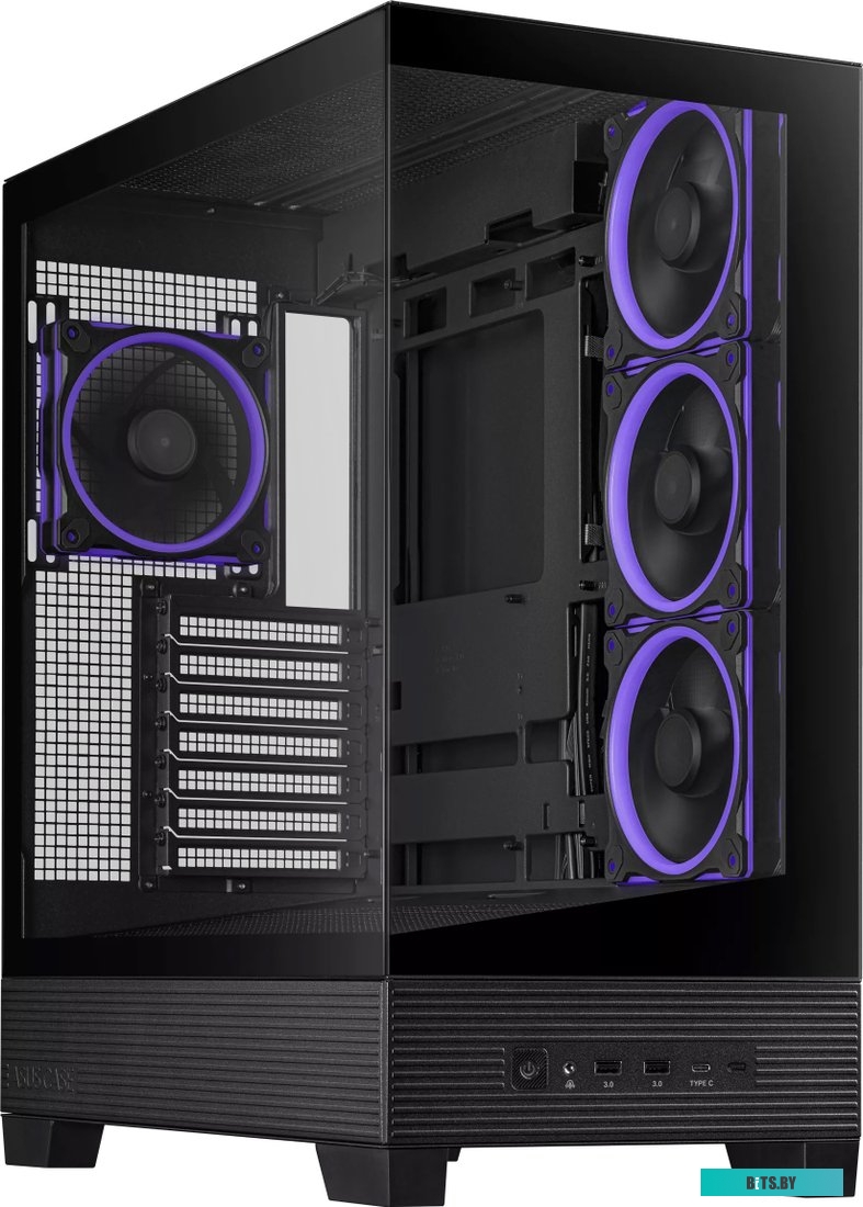 Корпус ASUS TUF GAMING GT302 TG ARGB BLACK (90DC00I0-B19000) GT302/ARGB FANS/BLK 90DC00I0-B19000
