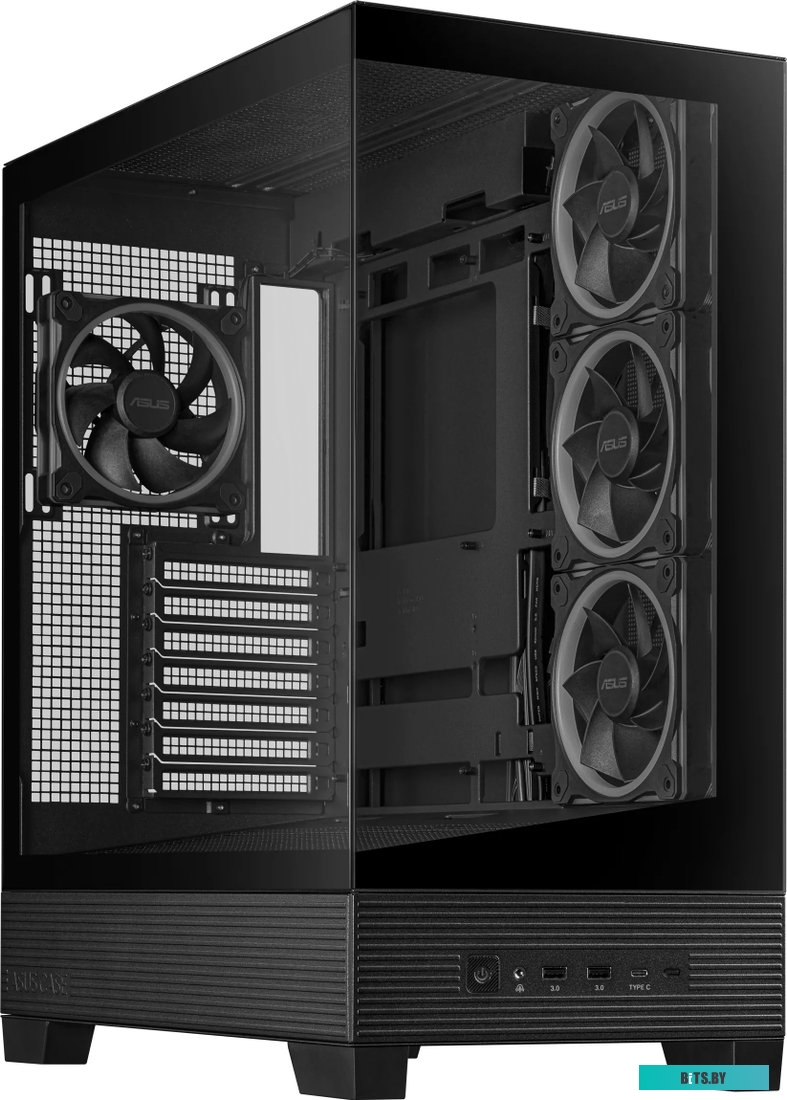 Корпус ASUS TUF GAMING GT302 TG ARGB BLACK (90DC00I0-B19000) GT302/ARGB FANS/BLK 90DC00I0-B19000
