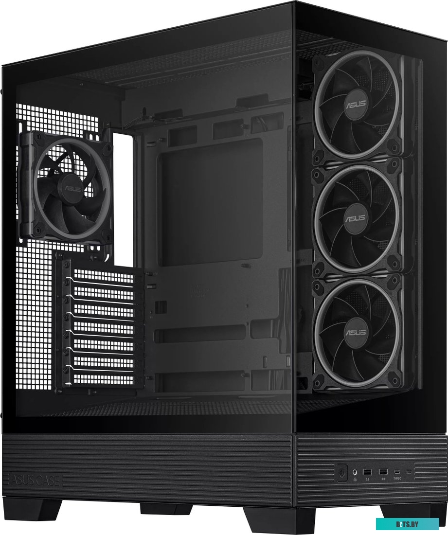 Корпус ASUS TUF GAMING GT302 TG ARGB BLACK (90DC00I0-B19000) GT302/ARGB FANS/BLK 90DC00I0-B19000