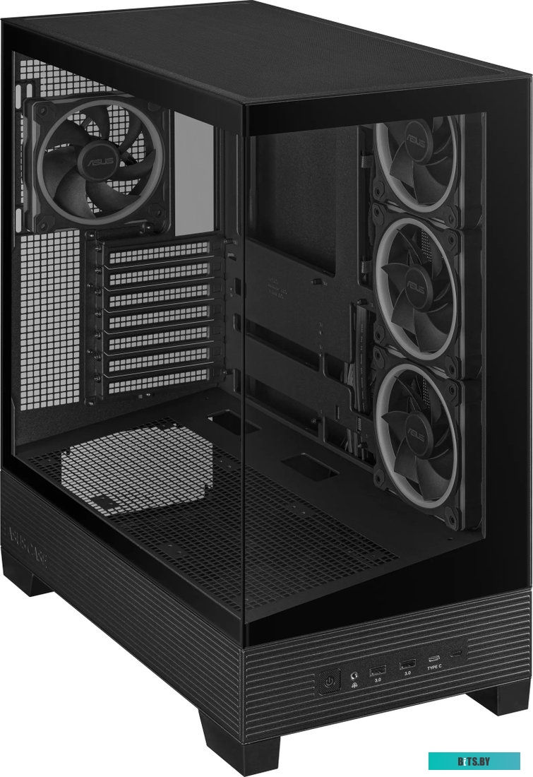 Корпус ASUS TUF GAMING GT302 TG ARGB BLACK (90DC00I0-B19000) GT302/ARGB FANS/BLK 90DC00I0-B19000