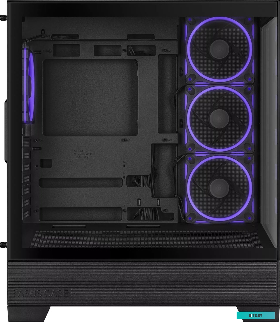Корпус ASUS TUF GAMING GT302 TG ARGB BLACK (90DC00I0-B19000) GT302/ARGB FANS/BLK 90DC00I0-B19000