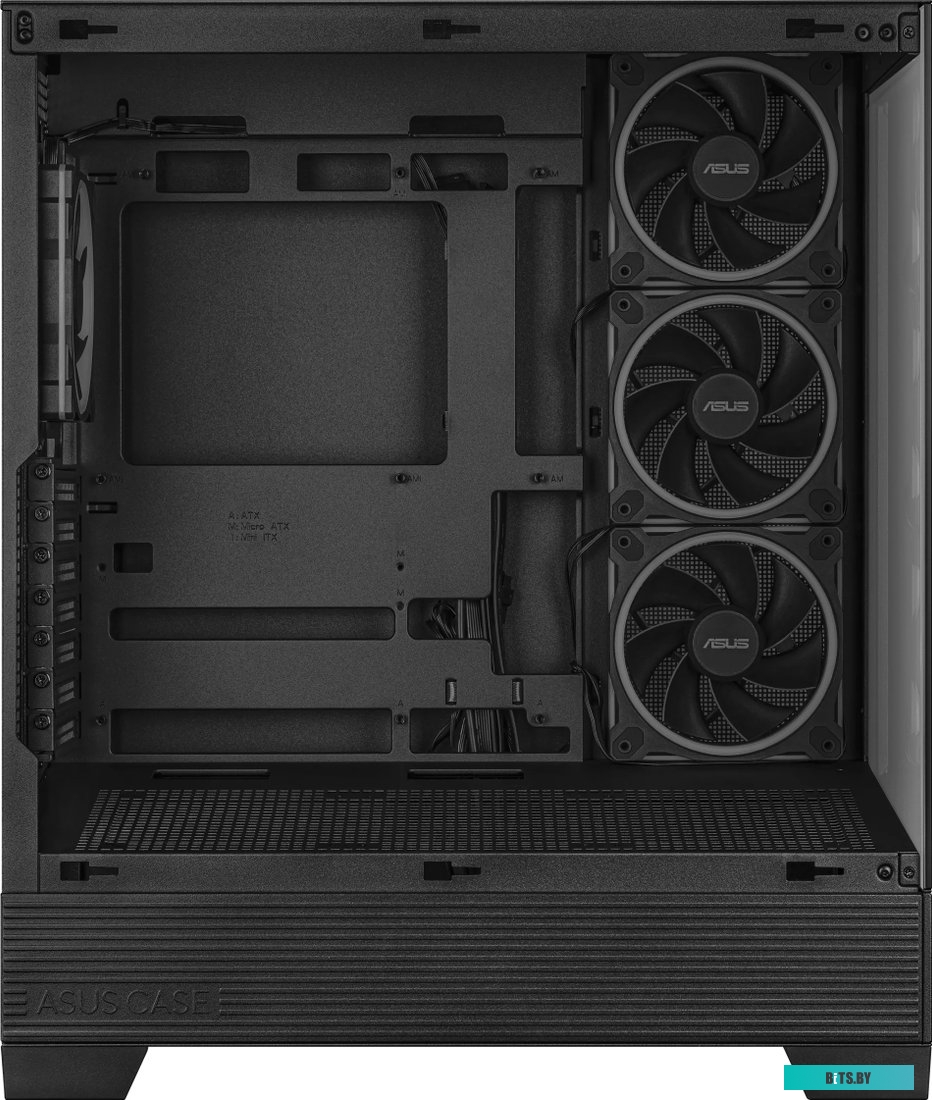 Корпус ASUS TUF GAMING GT302 TG ARGB BLACK (90DC00I0-B19000) GT302/ARGB FANS/BLK 90DC00I0-B19000