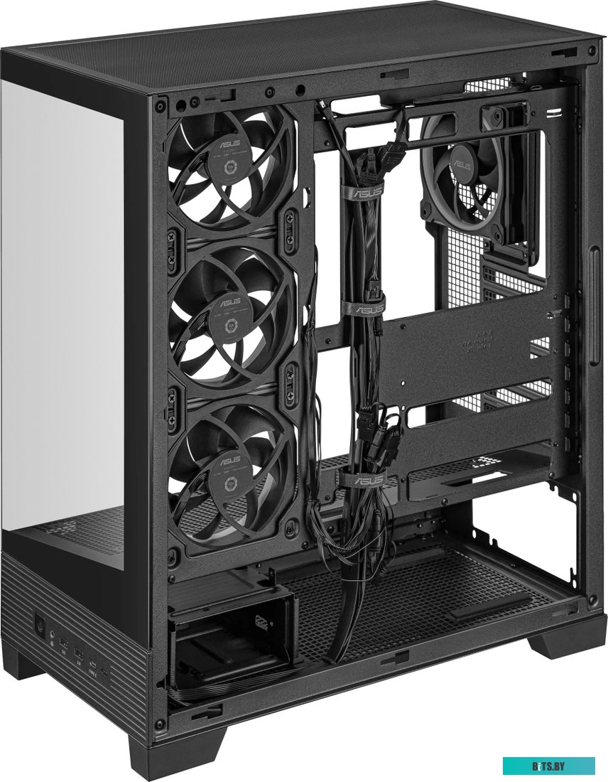 Корпус ASUS TUF GAMING GT302 TG ARGB BLACK (90DC00I0-B19000) GT302/ARGB FANS/BLK 90DC00I0-B19000
