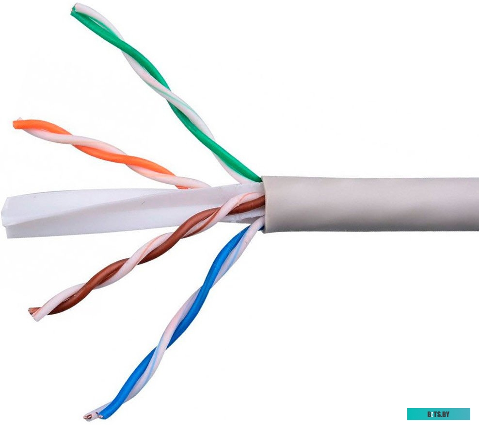 Кабель витая пара U/UTP 6 кат. 4 пары Cablexpert UPC-6055-4-CU/100 indoor 4x2x0.55, медный, однож., 100м, box, серый UPC-6055-4-CU/100