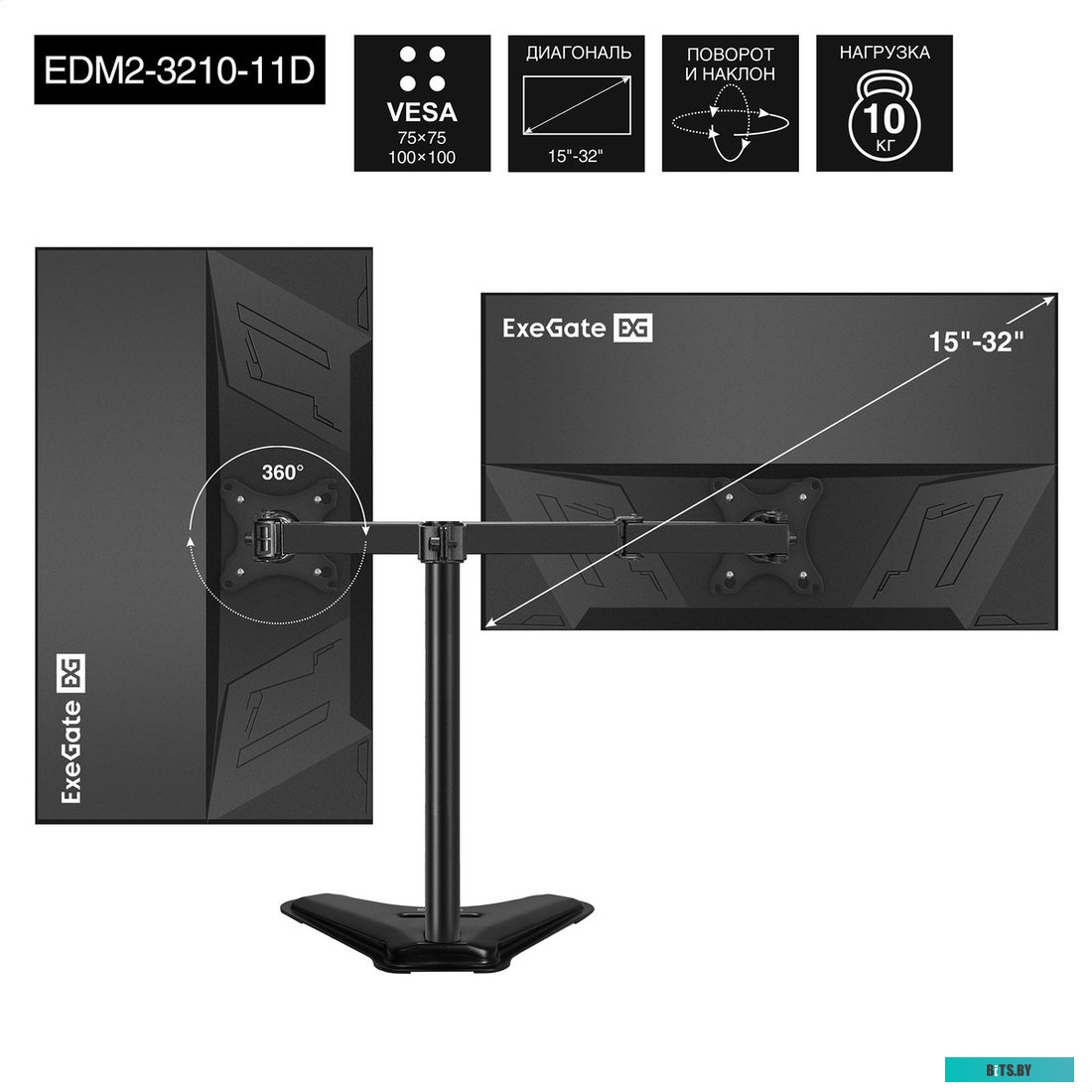 Вентилятор 24В DC ExeGate EX04010B3P-24 (40x40x10 мм, 2-Ball (двойной шарикоподшипник), 3pin, 7500RMP, 38,5dBa) <EX297064RUS> EX297064RUS