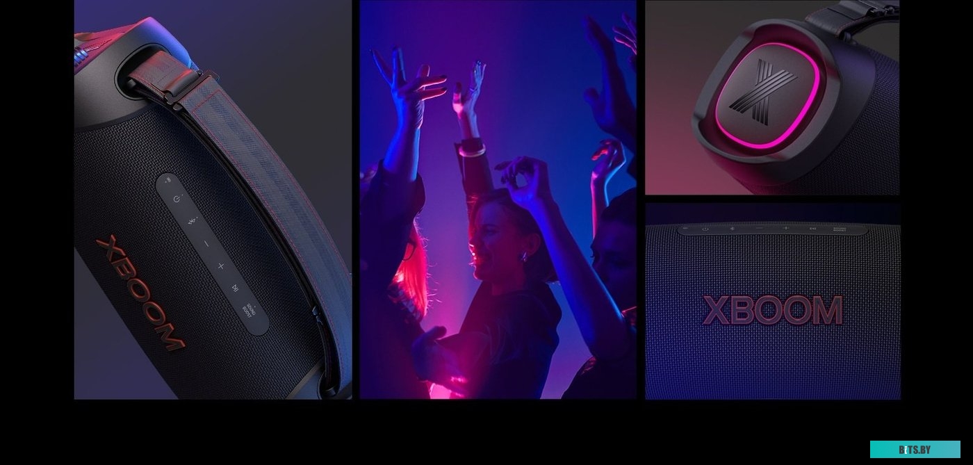 Колонка порт. LG XG8T черный 120W 2.1 BT XG8T