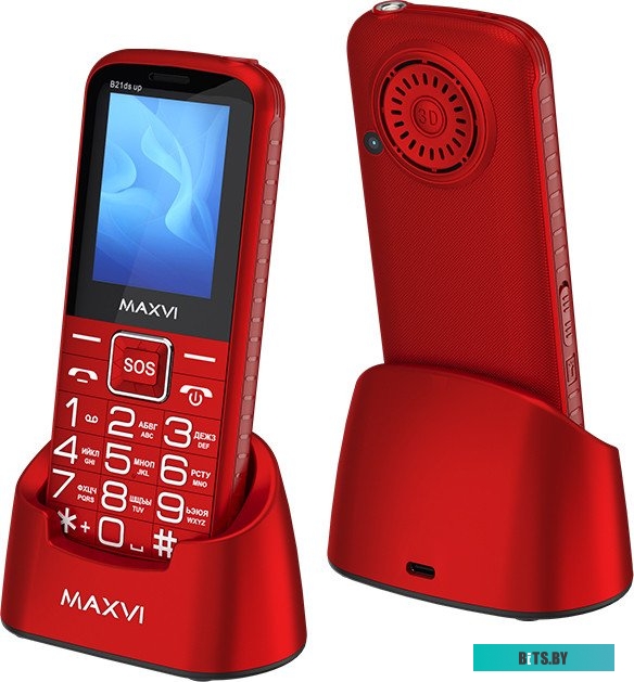 Мобильный телефон Maxvi B21ds (красный)