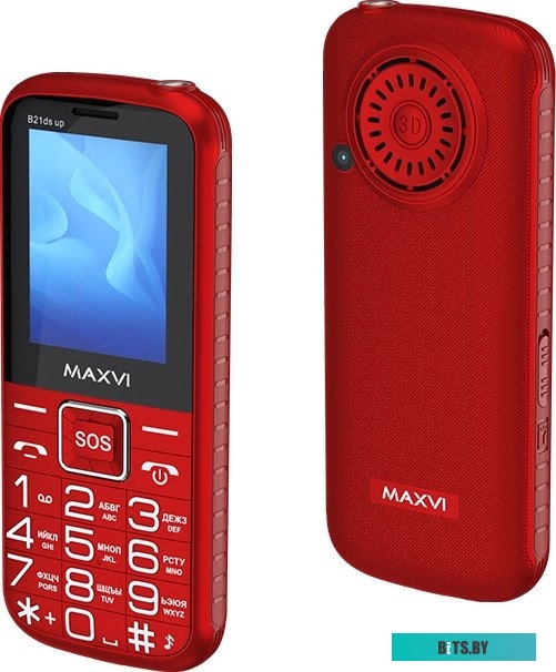 Мобильный телефон Maxvi B21ds (красный)
