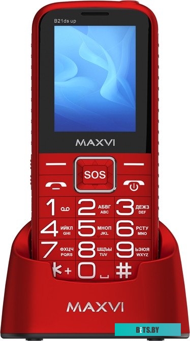 Мобильный телефон Maxvi B21ds (красный)