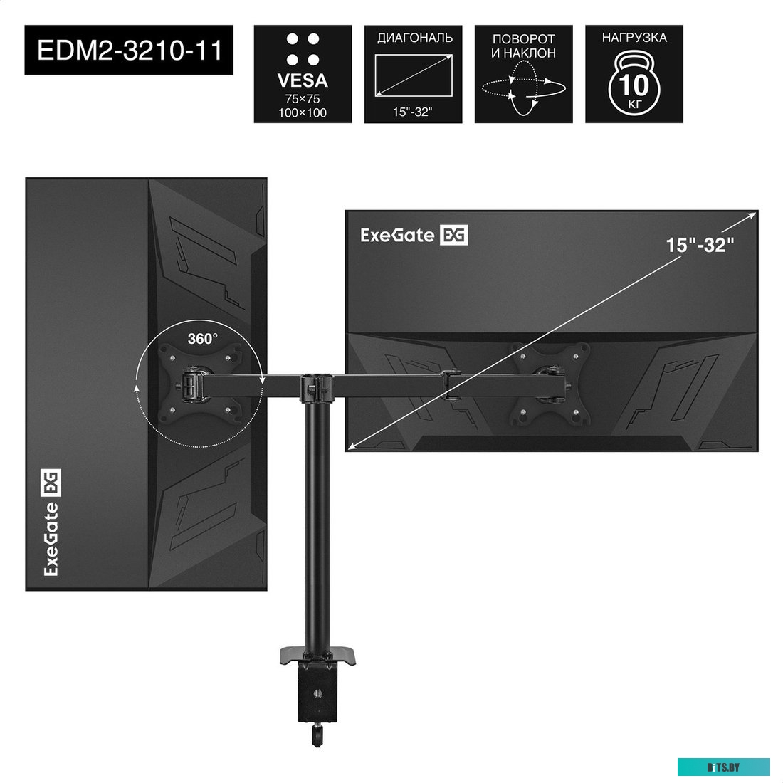 Вентилятор 24В DC ExeGate EX04010S3P-24 (40x40x10 мм, Sleeve bearing (подшипник скольжения), 3pin, 7500RMP, 38,5dBA) <EX297063RUS> EX297063RUS