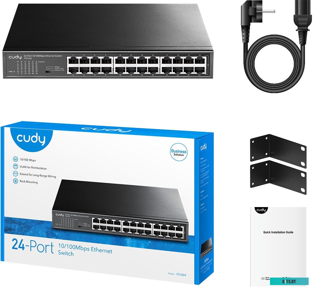 Коммутатор Cudy FS1024 (L2) 24x100Мбит/с неуправляемый FS1024