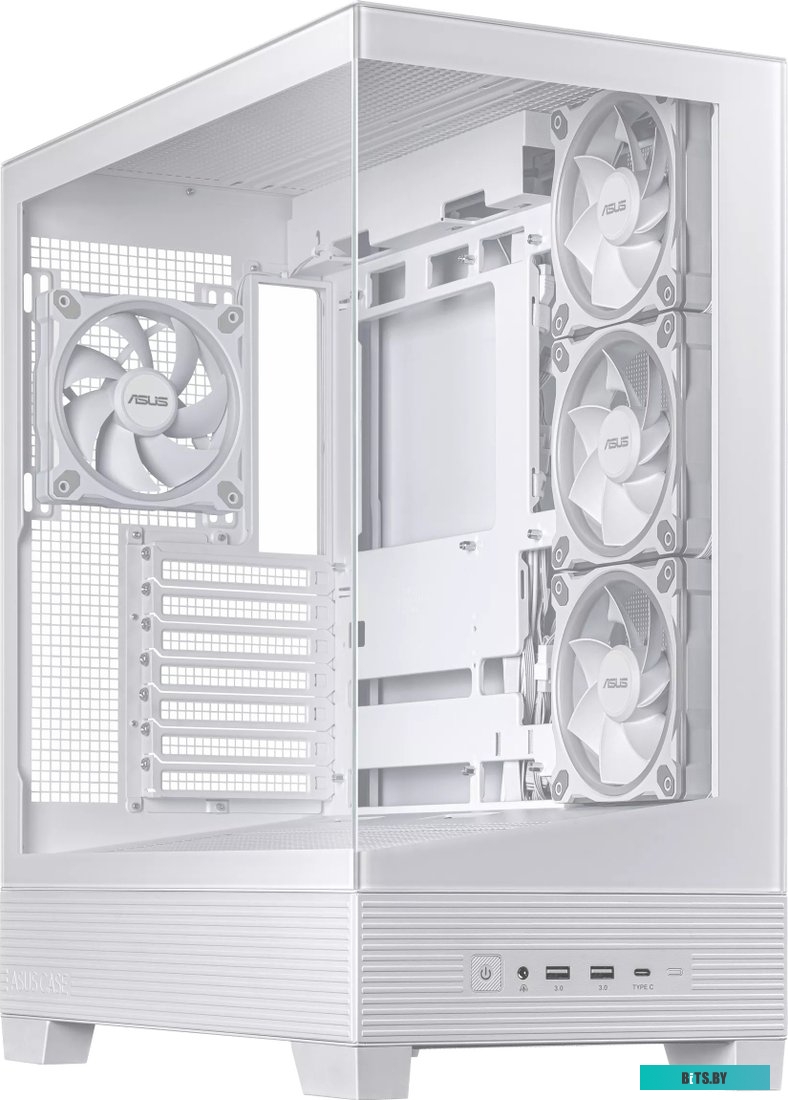 Корпус ASUS TUF GAMING GT302 TG ARGB WHITE/ GT302/ARGB FANS/WHT (90DC00I3-B19000) 90DC00I3-B19000