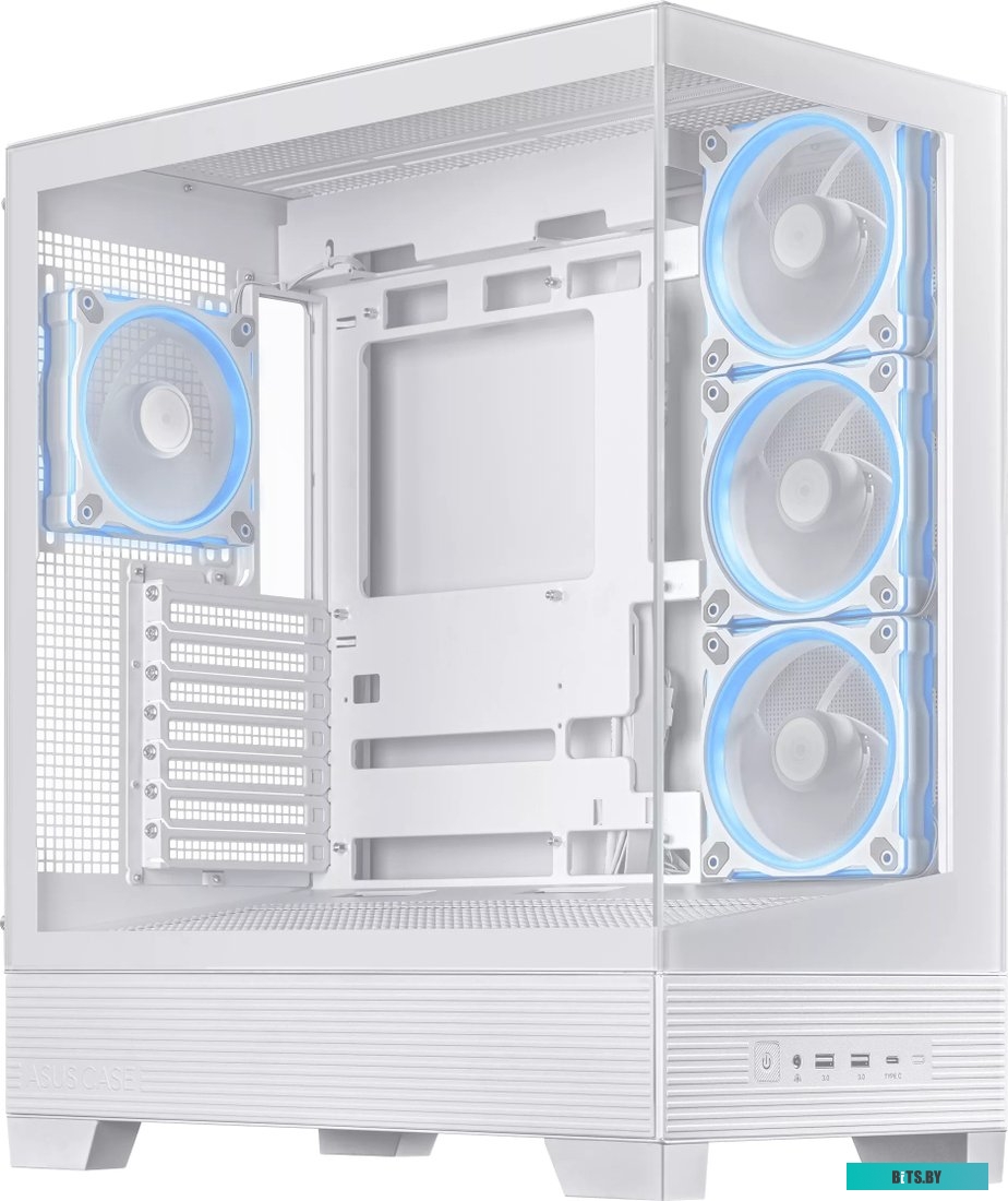 Корпус ASUS TUF GAMING GT302 TG ARGB WHITE/ GT302/ARGB FANS/WHT (90DC00I3-B19000) 90DC00I3-B19000