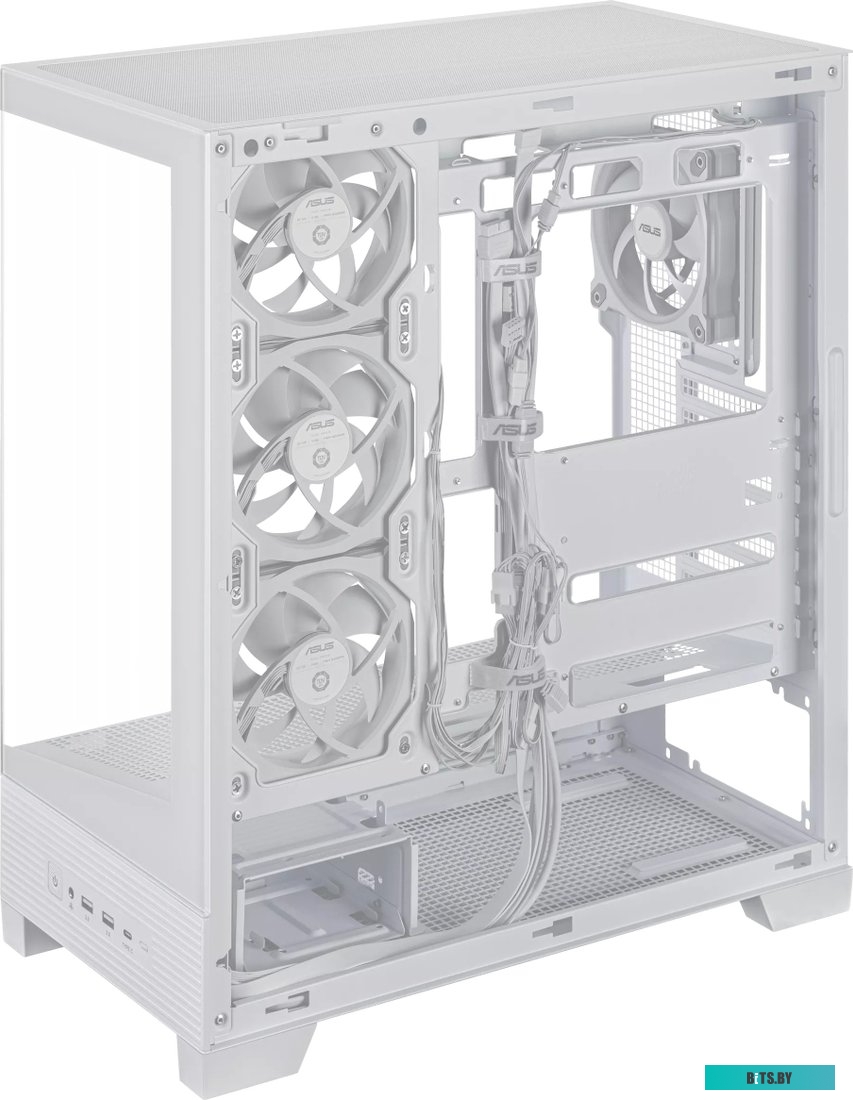 Корпус ASUS TUF GAMING GT302 TG ARGB WHITE/ GT302/ARGB FANS/WHT (90DC00I3-B19000) 90DC00I3-B19000