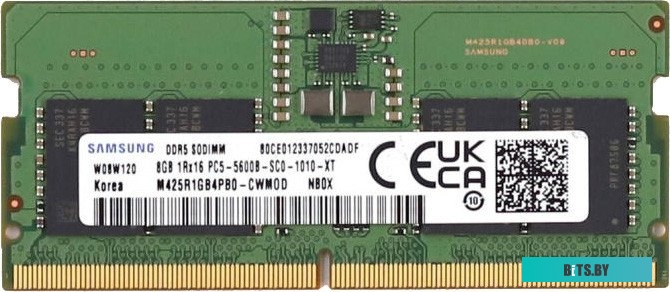 Модуль памяти Samsung 8GB UDIMM DDR5-5600MHz M323R1GB4PB0-CWM0D M323R1GB4PB0-CWM0D