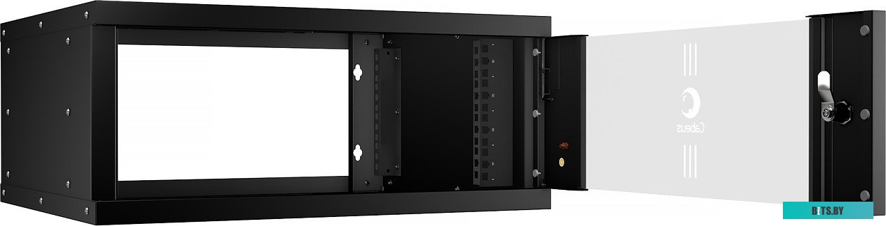 WSC-05D-12U55/45 Cabeus WSC-05D-12U55/45 Шкаф телекоммуникационный настенный 19" 12U, серия LIGHT разборный, дверь стекло, цвет серый