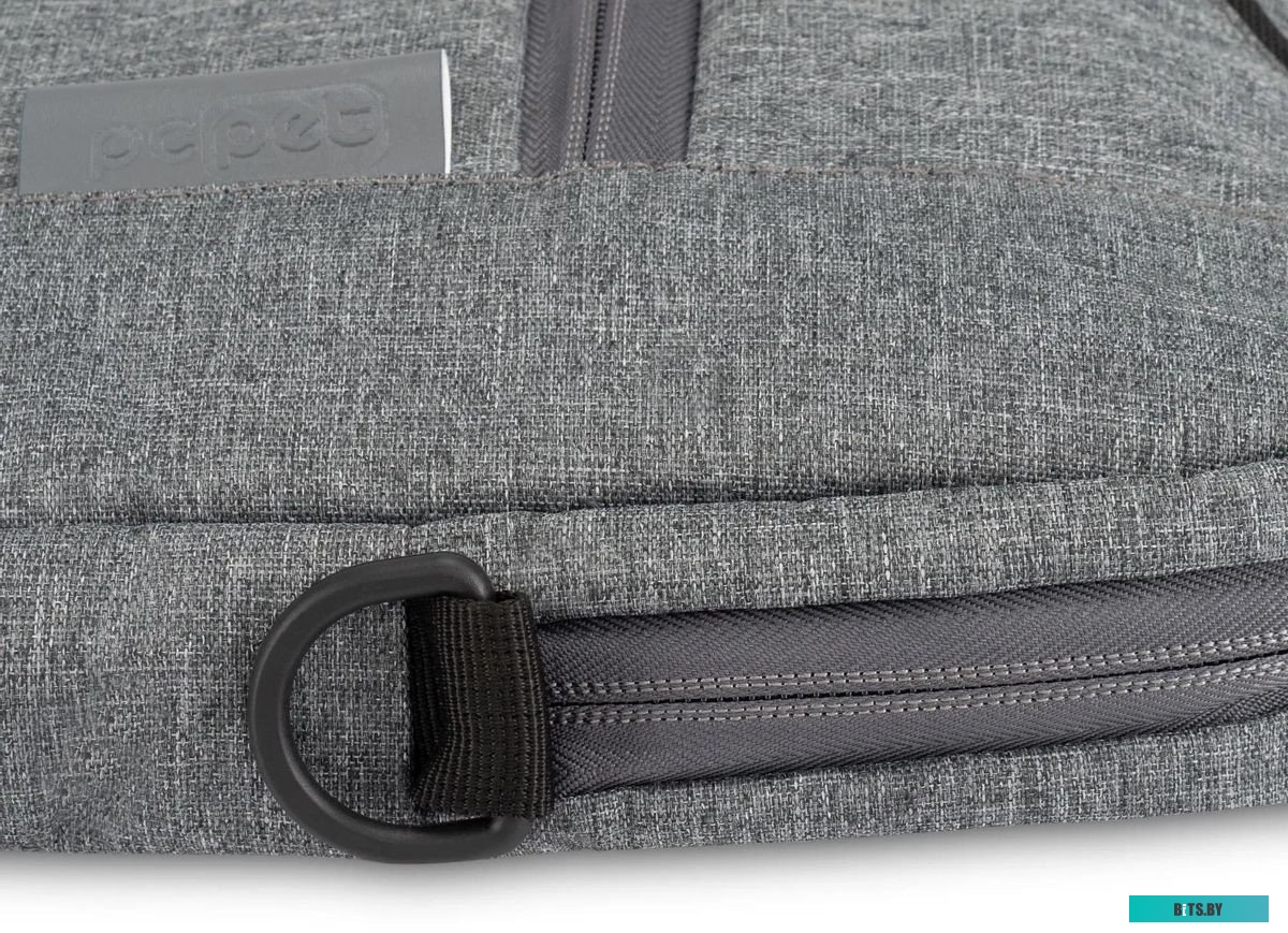 PCP15B2GY Сумка для ноутбука 15.6" PC Pet PCP15B2GY серый/черный полиэстер