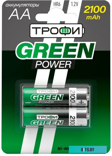 Аккумуляторы Трофи AA 2100mAh 2 шт. <C0032099>