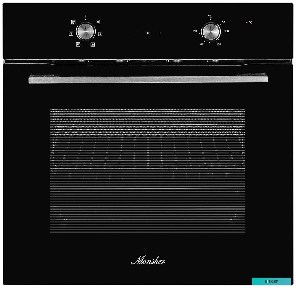 MOE 6026 Acier Встраиваемый электрический духовой шкаф MONSHER/ Электрический независимый духовой шкаф, 6 режимов: Нижний нагрев, Традиционный нагрев,