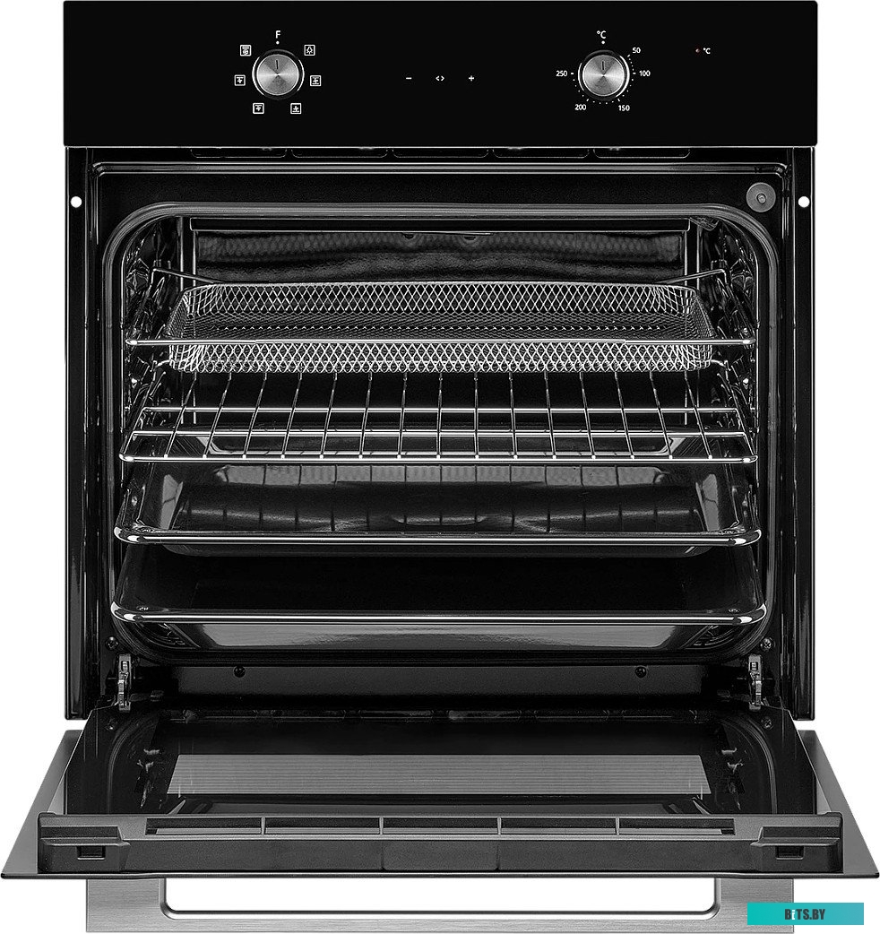 MOE 6026 Acier Встраиваемый электрический духовой шкаф MONSHER/ Электрический независимый духовой шкаф, 6 режимов: Нижний нагрев, Традиционный нагрев,