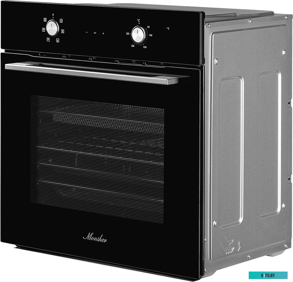 MOE 6026 Acier Встраиваемый электрический духовой шкаф MONSHER/ Электрический независимый духовой шкаф, 6 режимов: Нижний нагрев, Традиционный нагрев,