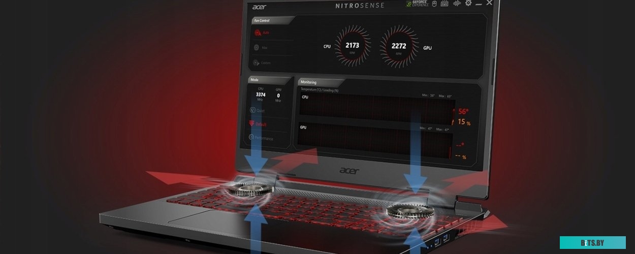 Ноутбук Acer Nitro 5 AN517-55-75EB NH.QFXEP.001 (клавиатура без кириллицы)