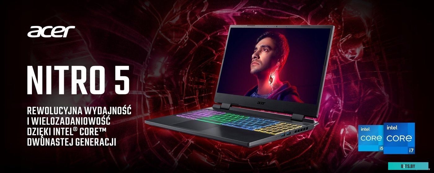 Ноутбук Acer Nitro 5 AN517-55-75EB NH.QFXEP.001 (клавиатура без кириллицы)