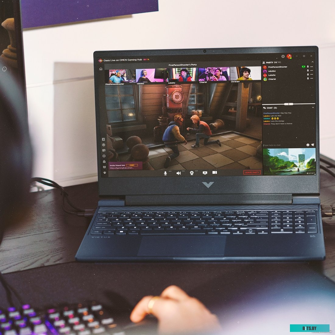 Ноутбук HP Victus 15-FA1093DX 15.6" FHD/Intel Core i5-13420H/8Гб/SSD 512Гб/RTX 3050 6Гб/ENG|RUS/Windows11Home/синий/2.29кг