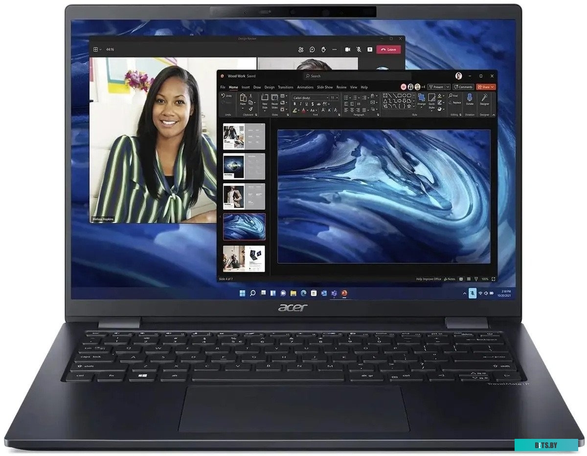 Ноутбук Acer TMP614P-52-758G TravelMate  14.0'' WUXGA(1920x1200) IPS/Intel Core i7-1165G7 2.80GHz Quad/16GB+1TB SSD/Integrated/WiFi/BT/2.0MP/microSD/F