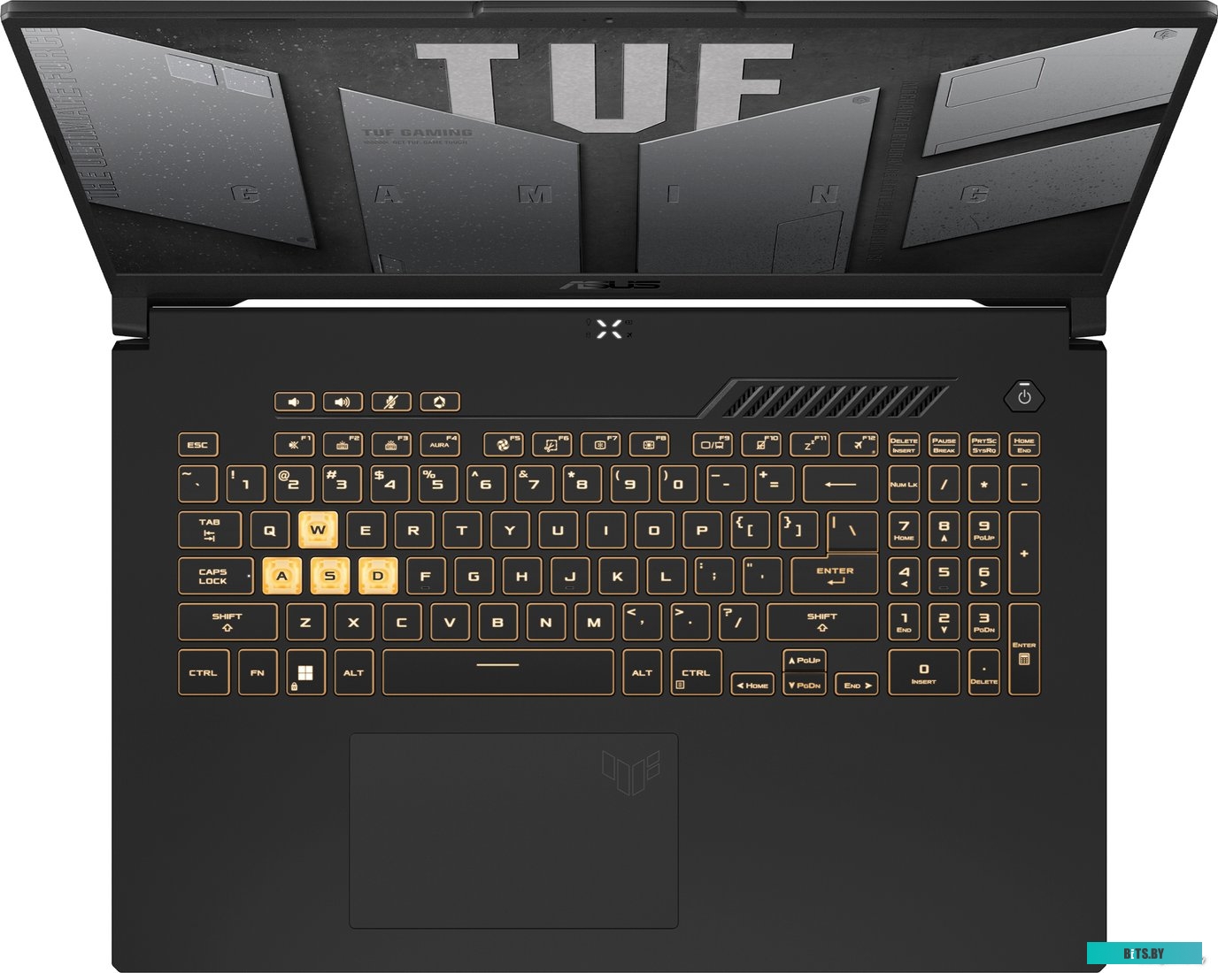 Ноутбук Asus TUF Gaming FX707ZC4-HX056 Core i7 12700H 16Gb SSD1Tb NVIDIA GeForce RTX 3050 4Gb 17.3" IPS FHD (1920x1080) noOS grey WiFi BT Cam (90NR0GX