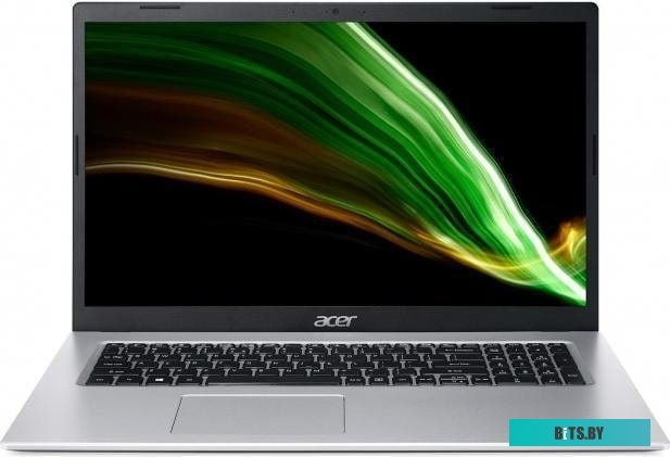 Ноутбук Acer A317-54-572Z Aspire 17.3'' FHD IPS/Intel Core i5-1235U/16GB/512GB SSD/Integrated/WiFi/BT/noOS/SILVER/2,3kg