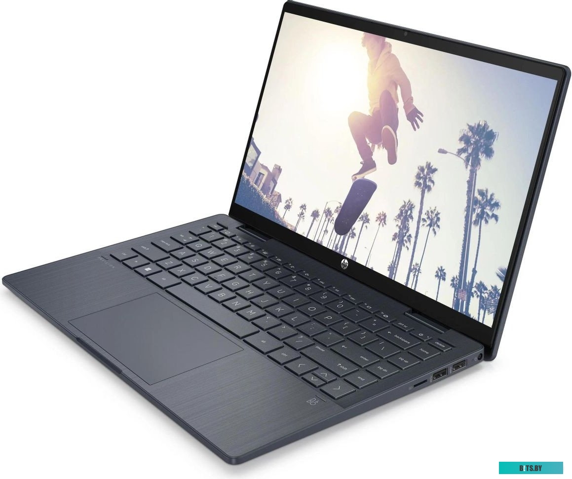 9D3T3EA Ноутбук HP Pavilion x360 14-ek1027ci Core i5 1335U 16Gb SSD512Gb Intel Iris Xe graphics 14" IPS Touch FHD (1920x1080) Free DOS blue WiFi BT Ca