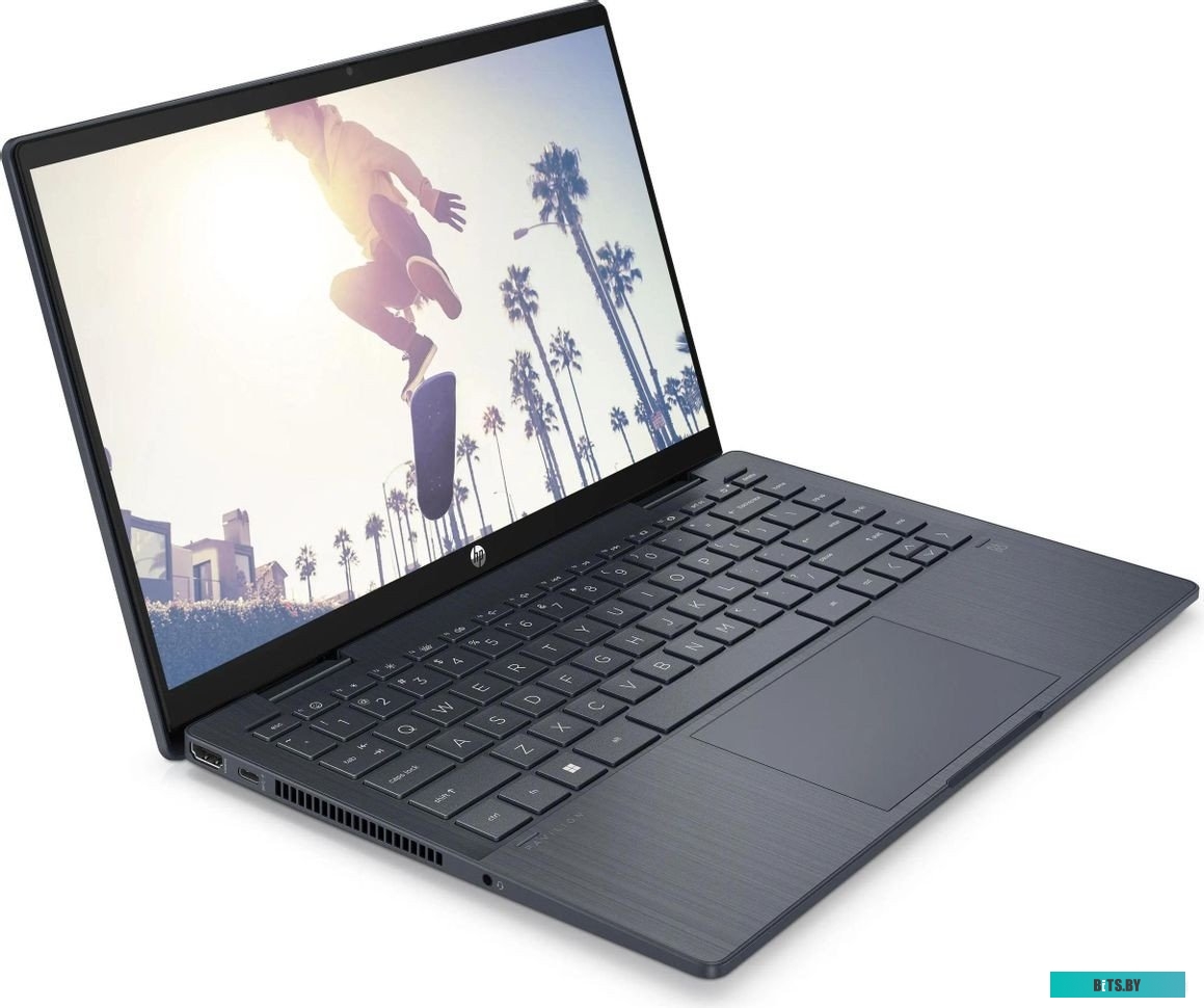 9D3T3EA Ноутбук HP Pavilion x360 14-ek1027ci Core i5 1335U 16Gb SSD512Gb Intel Iris Xe graphics 14" IPS Touch FHD (1920x1080) Free DOS blue WiFi BT Ca