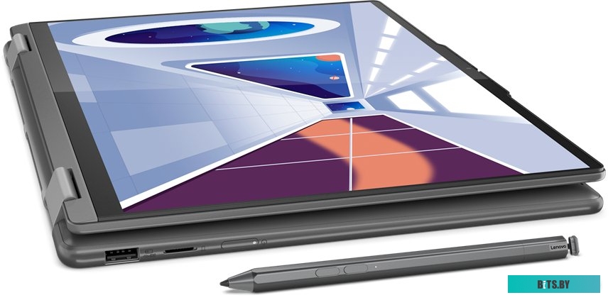 82YM002BRK Ноутбук Lenovo Yoga 7 14ARP8 Ryzen 7 7735U 16Gb SSD512Gb AMD Radeon 14" OLED Touch 2.2K (2240x1400) Windows 11 Home grey WiFi BT Cam (82YM0