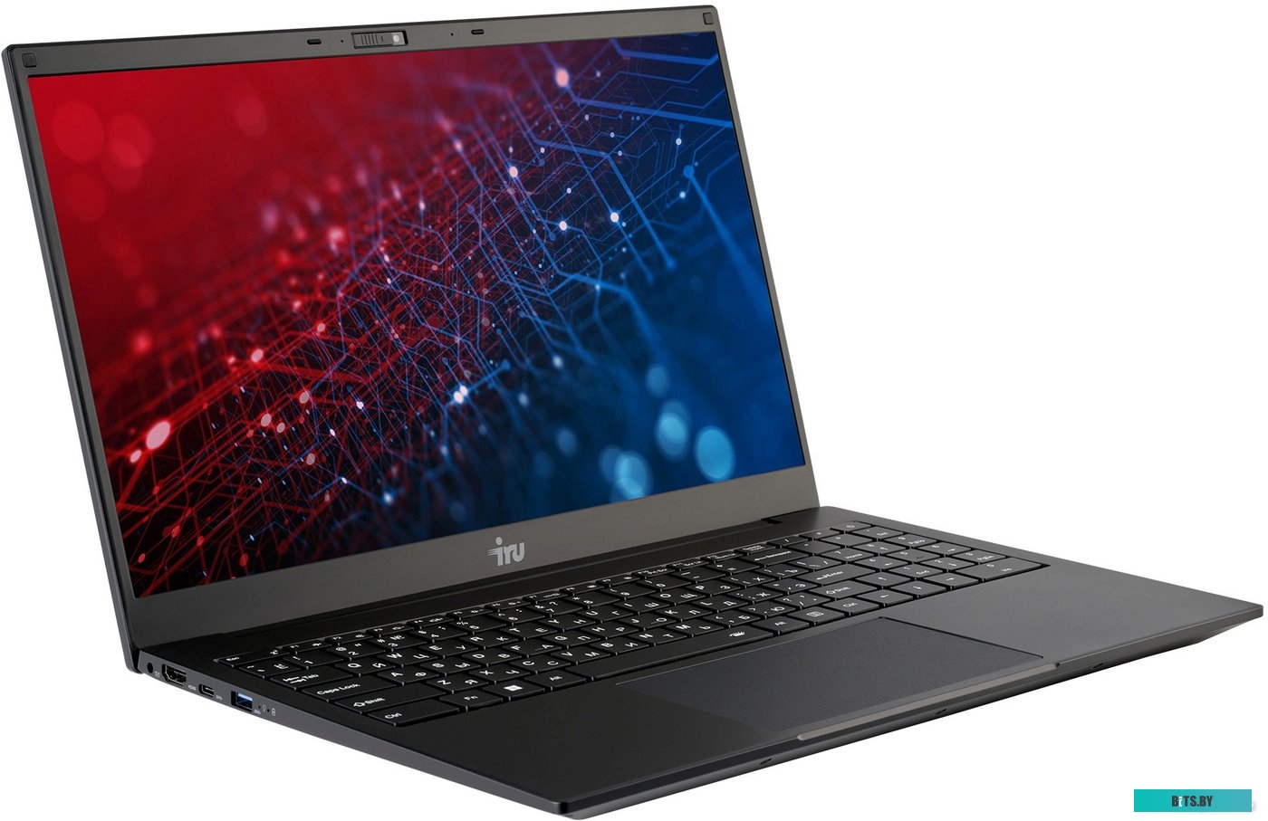 Ноутбук IRU Калибр 15TLI Core i5 1135G7 16Gb SSD512Gb Intel Iris Xe graphics 15.6" IPS FHD (1920x1080) Free DOS black WiFi BT Cam 7200mAh (1871676)