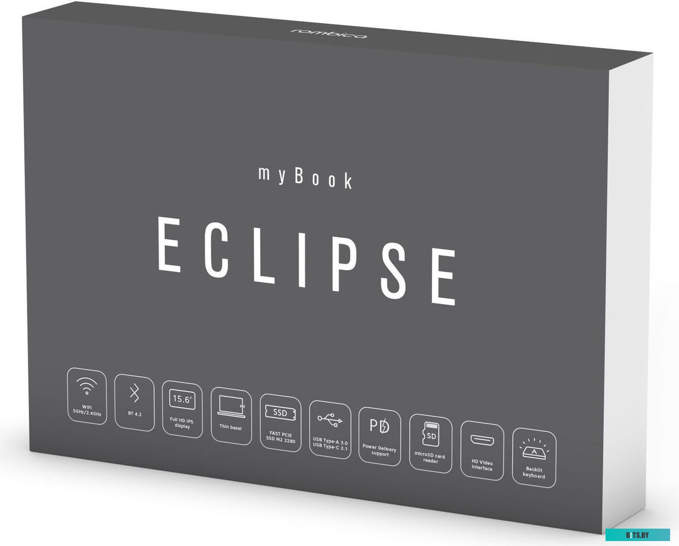 Ноутбук ROMBICA MyBook Zenith PCLT-0025, 15.6",  IPS, AMD Ryzen 7 5800H 3.2ГГц, 8-ядерный, 16ГБ DDR4, 512ГБ SSD,  AMD Radeon , Windows 11 Home, серый