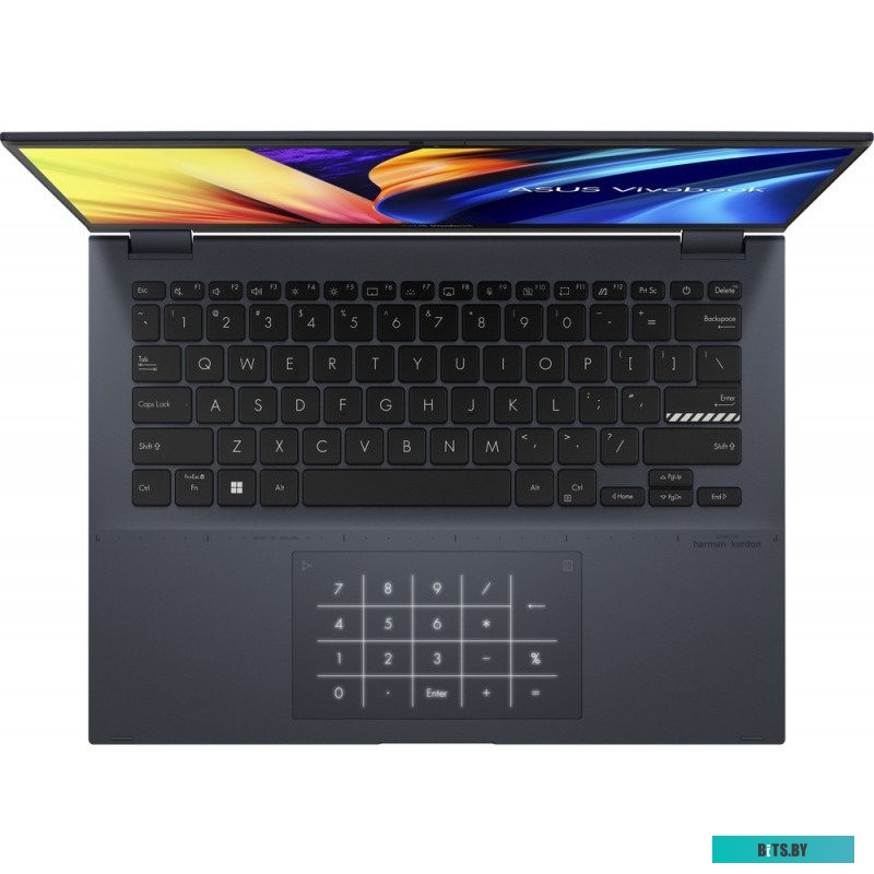 Ноутбук Asus TN3402QA-LZ177 flip Touch+Stylus 14" 1920x1200 IPS Touch/AMD Ryzen 5 5600H/8Gb/512SSD/AMD Radeon/DOS/Blue