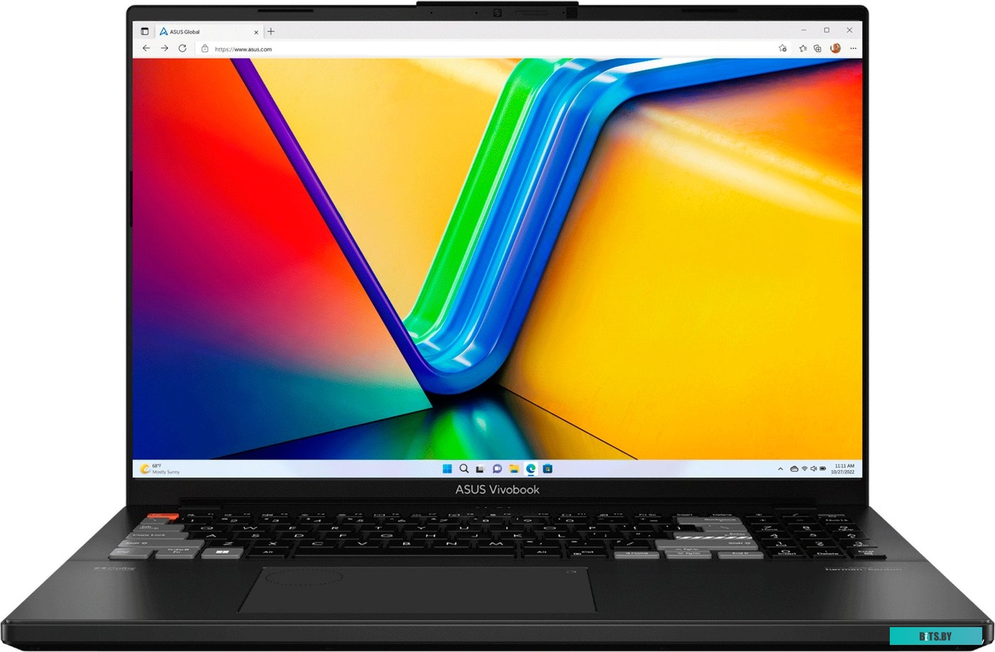 Ноутбук Asus Vivobook Pro 16X OLED K6604JV-MX016W Core i9 13980HX 32Gb SSD1Tb NVIDIA GeForce RTX4060 8Gb 16" OLED 3.2K (3200x2000) Windows 11 Home bla