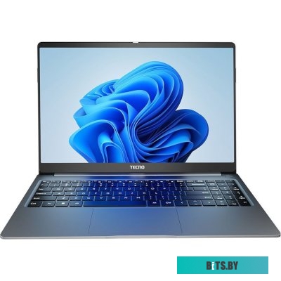 TECNO Megabook T1 T15DA Ryzen 5 5560U 16Gb SSD 1Tb AMD Radeon Graphics 15,6 FHD IPS Cam 70Вт*ч No OS Серый 4894947015205