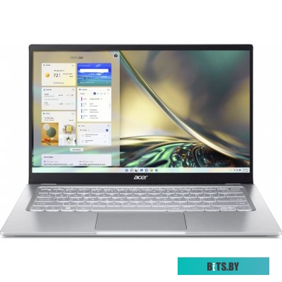 NX.K0FER.003 Ноутбук Acer SF314-512-55DD Swift NX.K0FER.003 i5-1240P/16GB/512GB SSD/Iris Xe Graphics/14'' WQHD IPS/WiFi/BT/cam/Win11Home/silver