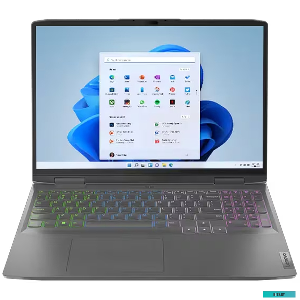 82XW006JPS Ноутбук LENOVO LOQ 16IRH8 16" 1920x1200/Intel Core i7-13620H/RAM 16Гб/SSD 512Гб/RTX 4050 6Гб/ENG|RUS/DOS серый 2.6 кг 82XW006JPS