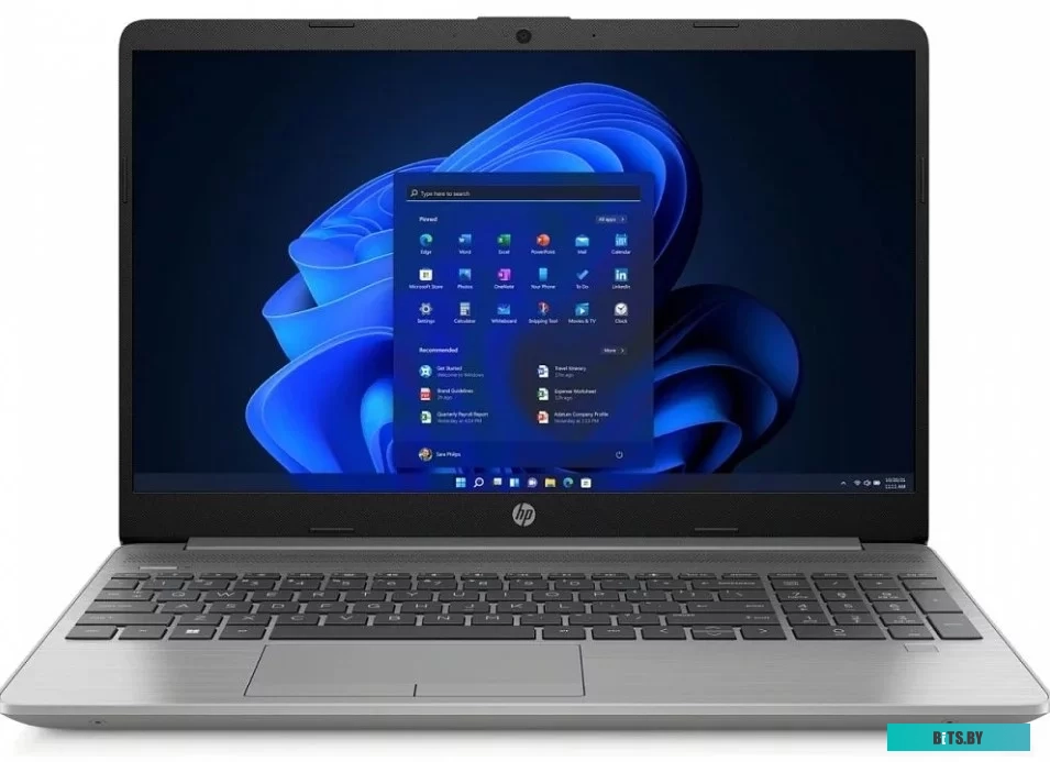 7X9D1UT Ноутбук HP 250 G9 Core i5 1235U 8Gb SSD256Gb Intel Iris Xe graphics 15.6" FHD (1920x1080)/ENGKBD Windows 11 Professional dk.silver WiFi BT Cam