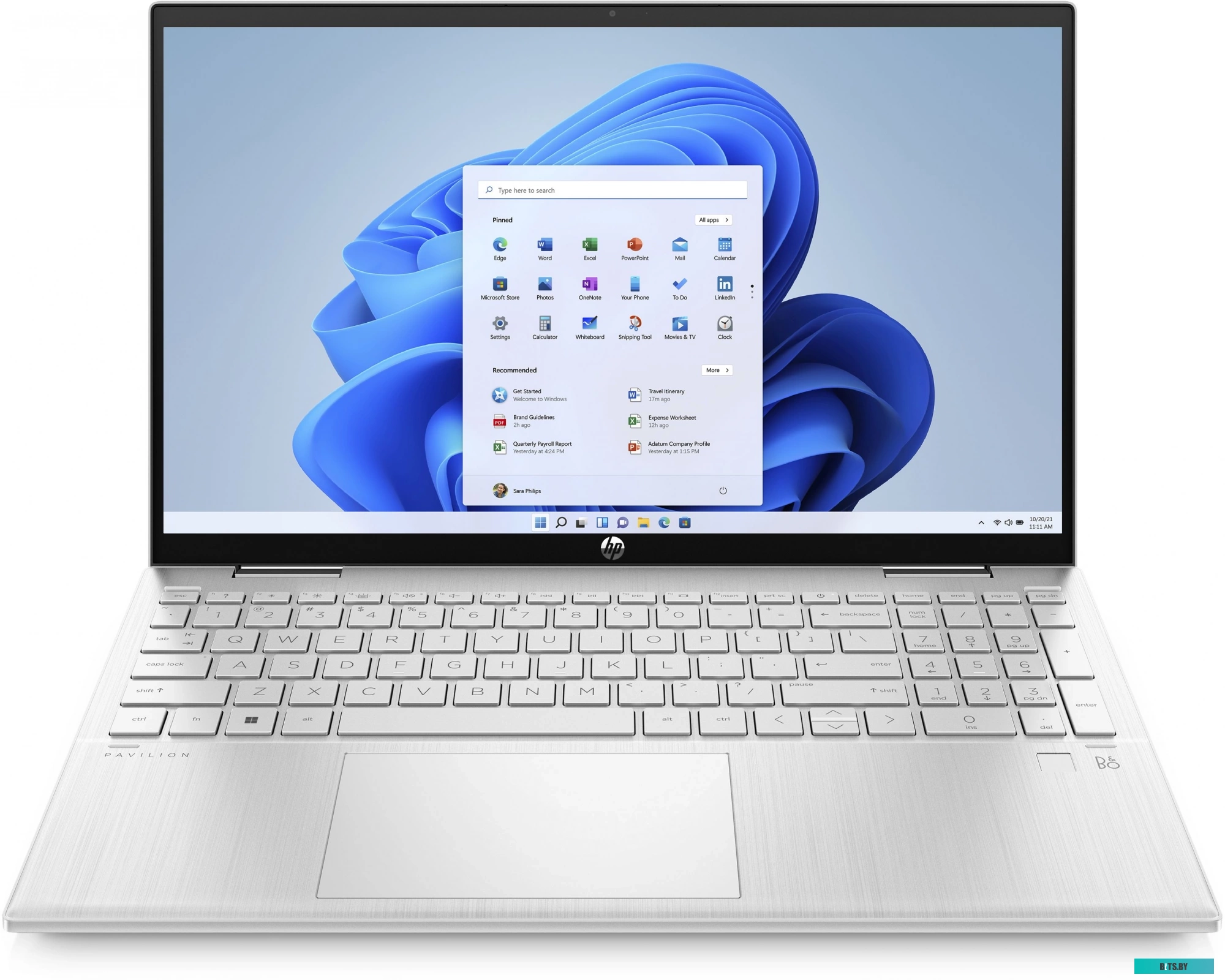 78W15EA Ноутбук HP Pavilion x360 15-er1014ci Core i5 1235U 16Gb SSD512Gb Intel Iris Xe graphics 15.6" IPS Touch FHD (1920x1080) Windows 11 Home silver
