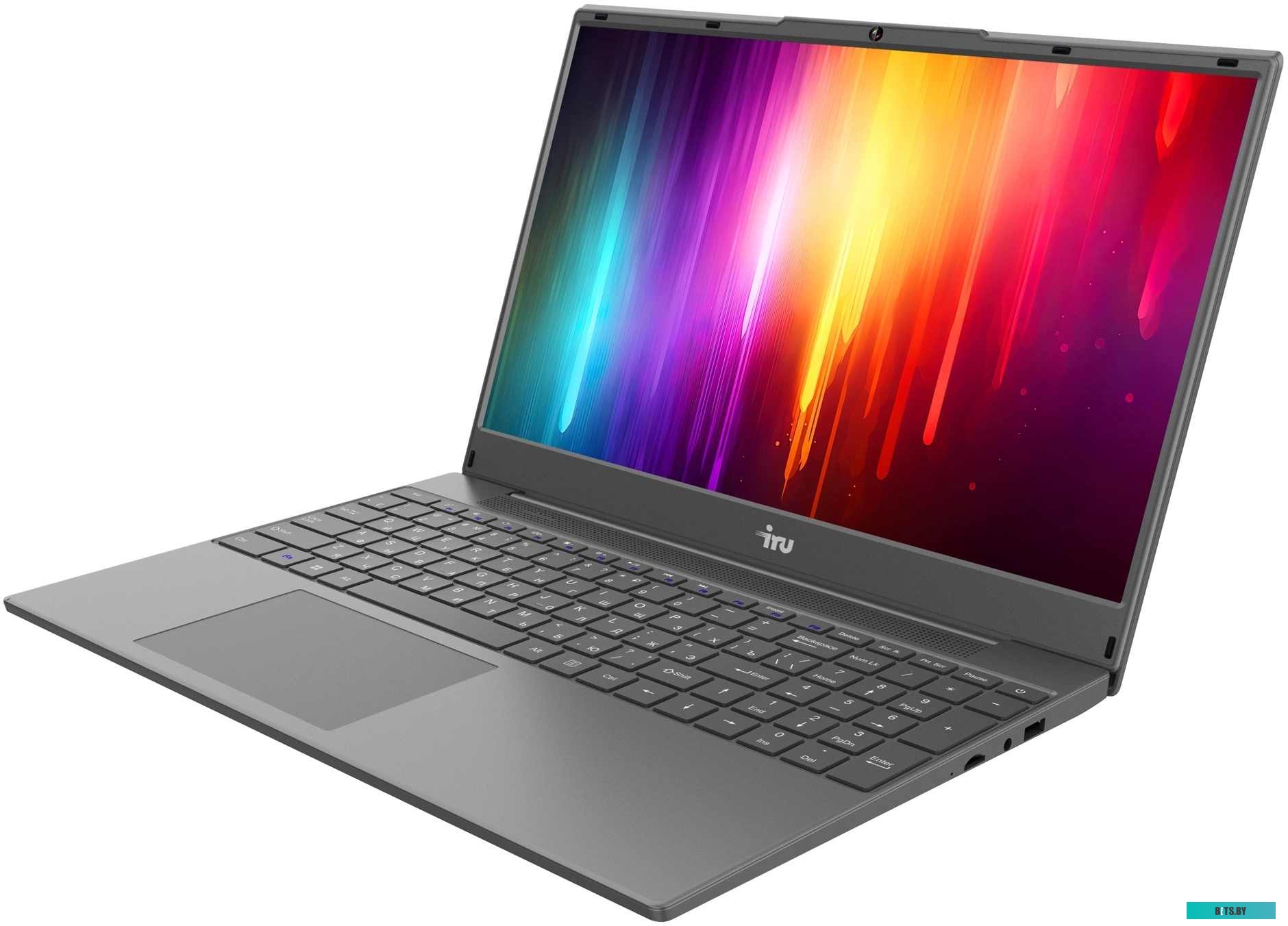 1981413 Ноутбук IRU Калибр 15РH Ryzen 5 5500U 8Gb SSD256Gb AMD Radeon R7 15.6" IPS FHD (1920x1080) Windows 11 Professional black WiFi BT Cam (1981413)